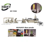 Linha de extrusão de chapa plástica